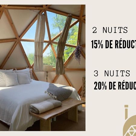 Dome Insolite Lichen Jacuzzi Et Petits-Dejeuners Inclus Gondrin Exterior photo