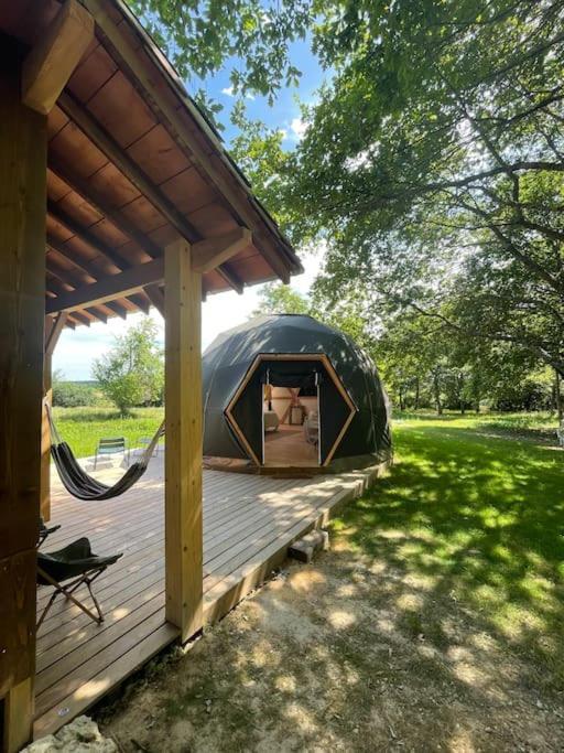 Dome Insolite Lichen Jacuzzi Et Petits-Dejeuners Inclus Gondrin Exterior photo